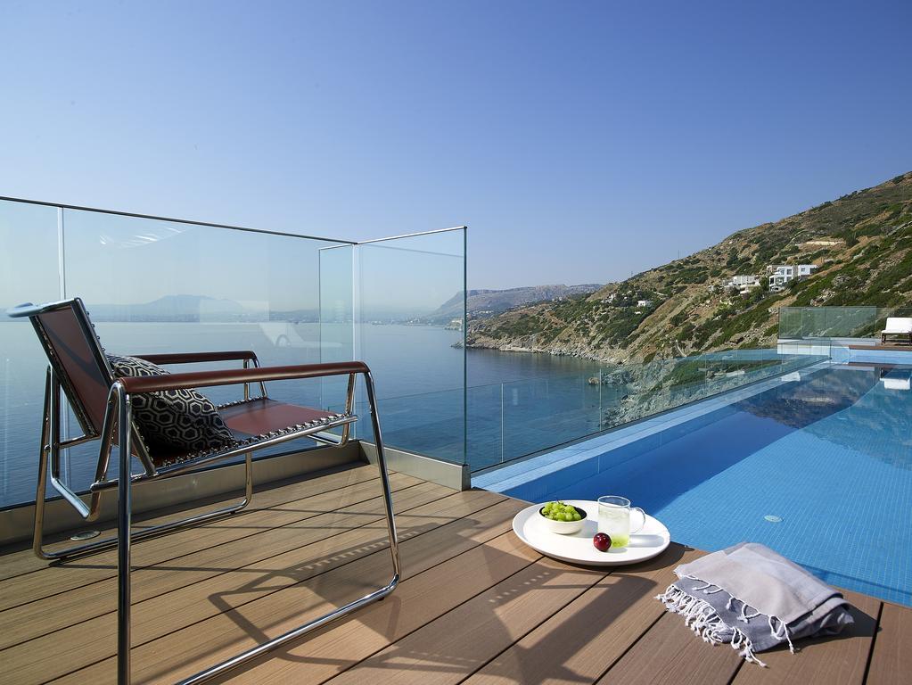 Beachfront Villa In Crete - Epavli Luxury Villa Agia Pelagia  Exterior foto