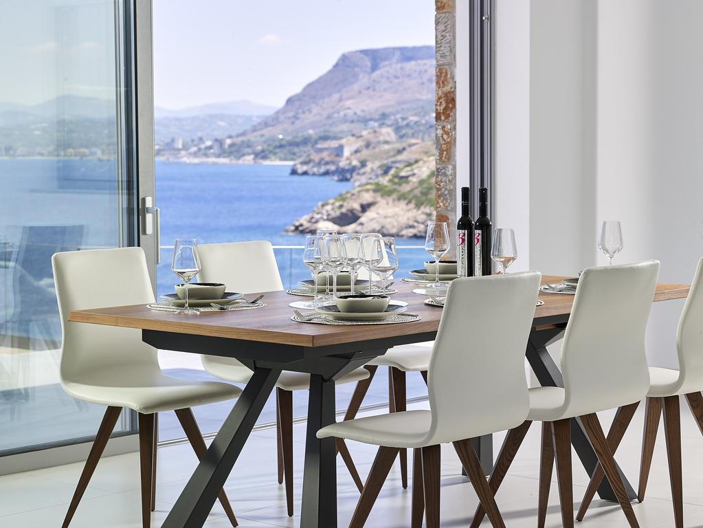 Beachfront Villa In Crete - Epavli Luxury Villa Agia Pelagia  Exterior foto